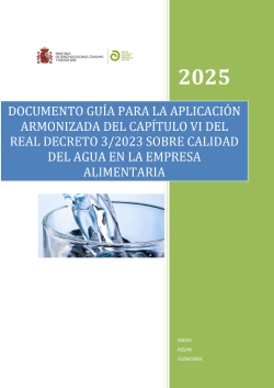 Calidad del agua en la empresa alimentaria