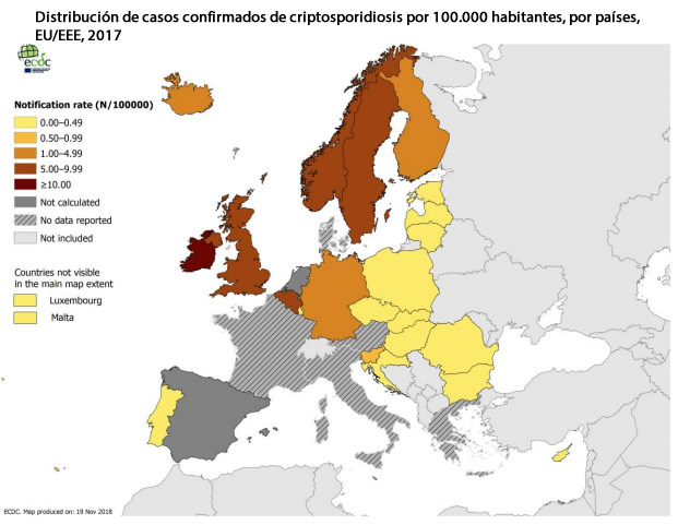 Cryptosporidium, causa común de gastroenteritis grave en niños