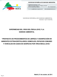 desinfeccion ebola