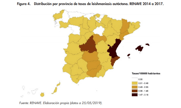 Leishmaniasis en España 2005-2017