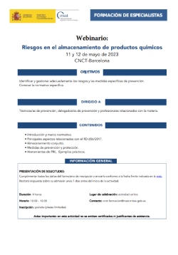 almacenamiento de productos químicos